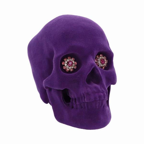 Photo #1 of product D6120W2 - Jewelled Gaze Purple Skull 18.7cm