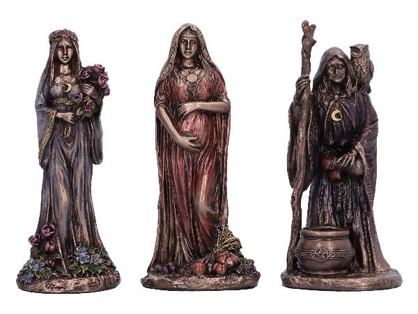 Photo #1 of product D6527Y3 - Maiden, Mother and Crone Trinity mini figurines