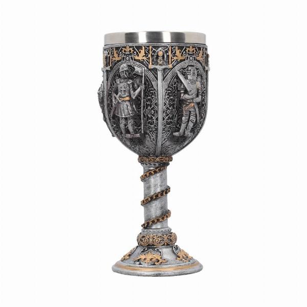 Photo #4 of product D1070C4 - Medieval Knight Chain Wine Goblet