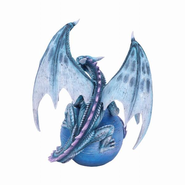 Photo #3 of product D4989R0 - Mercury Guardian Turquoise Planet Dragon Figurine