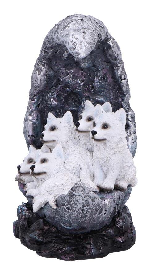 Photo #2 of product U6868C24 - Moon Litter White Wolves Ornament