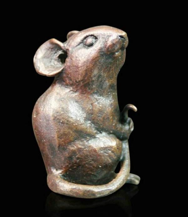 Photo of Mouse Small Bronze Figurine (Limited Edition) Michael Simpson