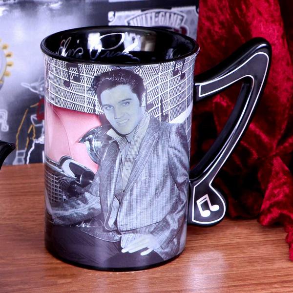 Photo #5 of product C4901R0 - Elvis Presley with Pink Cadillac Drinking Mug