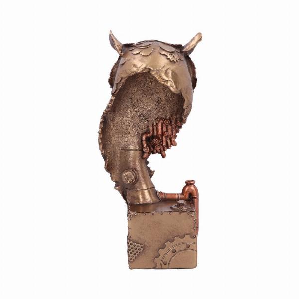 Photo #3 of product D5833U1 - Bronze Steampunk Owl Figurine 29cm