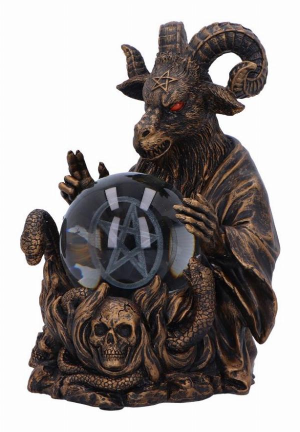 Photo #3 of product D6761A24 - Orbuculum of the Baphomet Illuminating Figurine 16cm