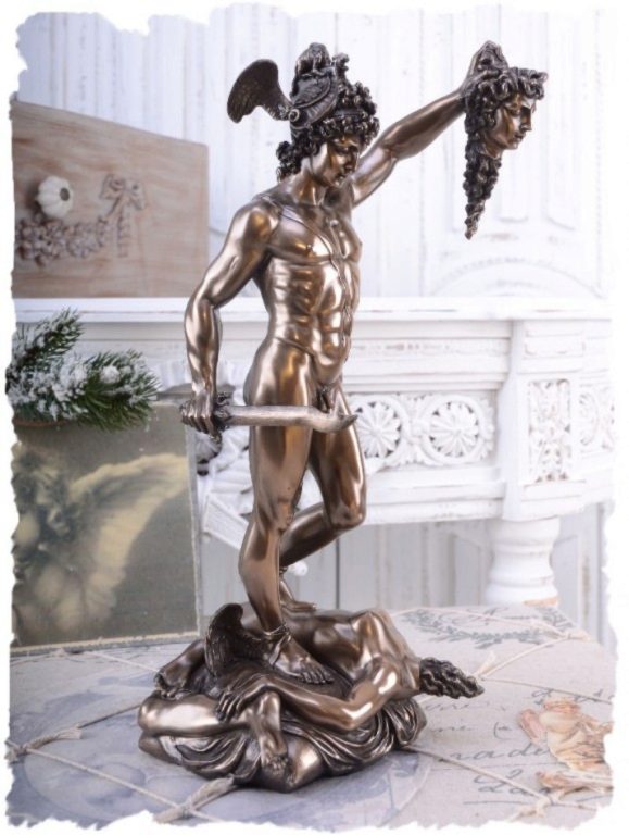 Photo of Perseus Holding the head of Medusa Bronze Figurine 34cm