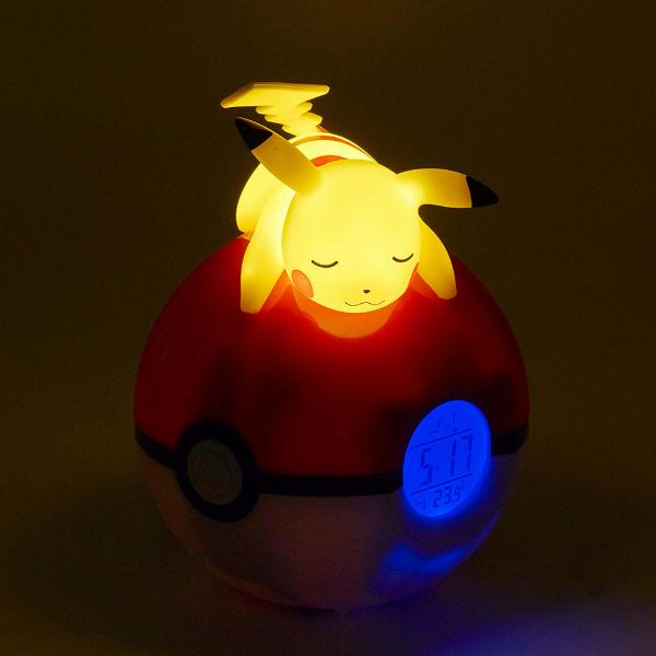 Photo #3 of product C6245W2 - Pokmon Pikachu Light-Up FM Alarm Clock