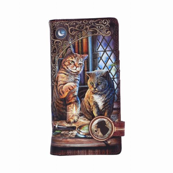 Photo #1 of product B6096W2 - Purrlock Holmes Embossed Purse (LP) 18.5cm