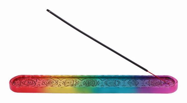 Photo #3 of product U5813U1 - Rainbow Chakra Incense Burner 12cm (Set of 4)