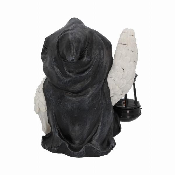 Photo #3 of product U6173W2 - Reapers Flight Lantern Grim Reaper Owl Figurine 17cm