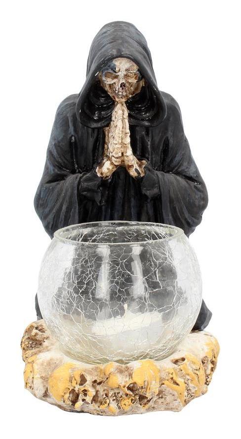 Photo #1 of product U0053A3 - Reapers Prayer Candle Holder 19.5cm