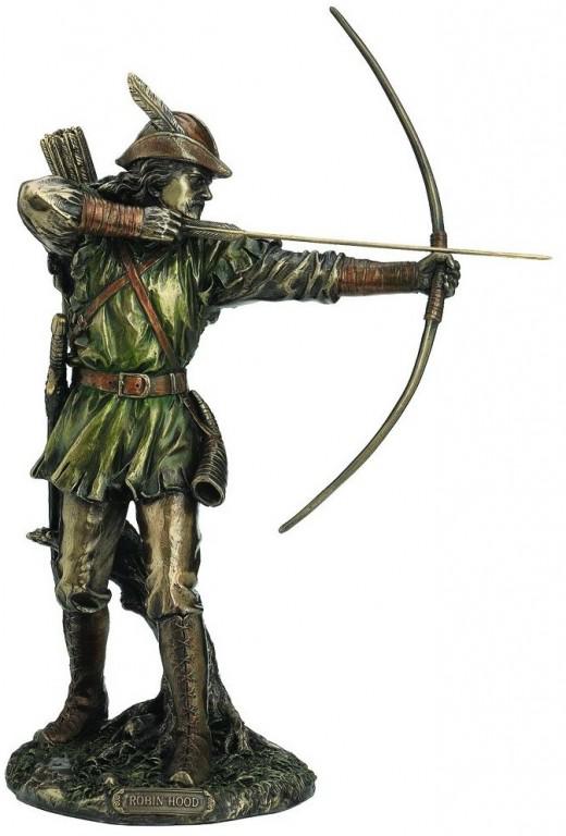 Photo of Robin Hood Bronze Figurine 30 cm