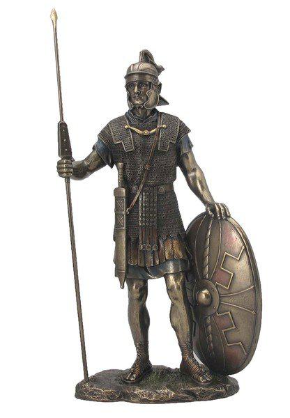 Photo of Roman Soldier Bronze Figurine 35 cm