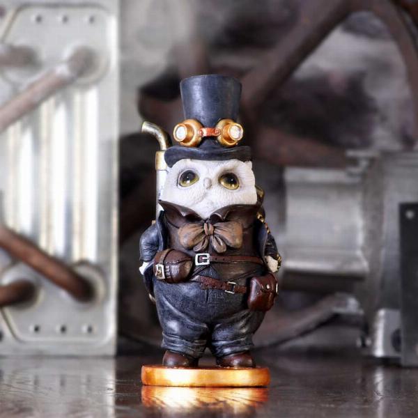 Photo #5 of product U5844U1 - Steampunk Owl Figurine 18.5cm