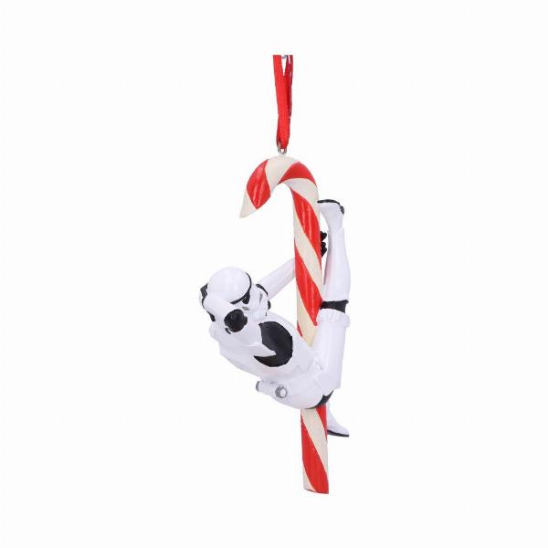 Photo #4 of product B5696U1 - Officially Licensed Stormtrooper Candy Cane Hanging Ornament 12cm