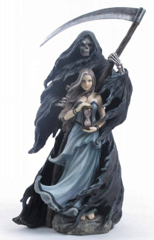 Sexy Grim Reaper Figure in Cape 3d Printed Hand Painted Sexy Girl Death  Figure Naughty Gothic Home Decor 