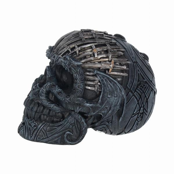 Photo #3 of product B3659J7 - Medieval Sword Dragon Skull Gothic Ornament