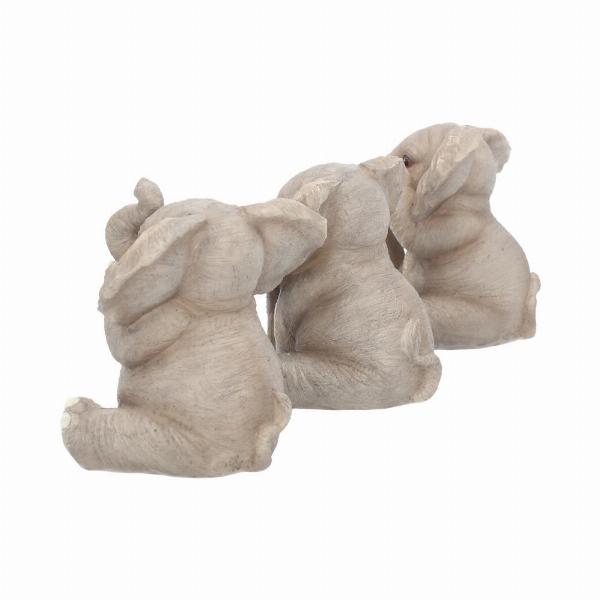 Photo #3 of product E3757K8 - Three Baby Elephants Figurine Elephant Ornaments
