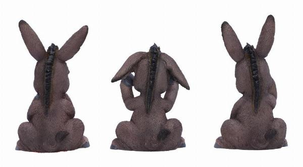 Photo #3 of product B6350X3 - Three Wise Donkeys Figurines 11cm