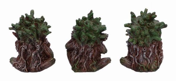 Photo #3 of product U6322X3 - Three Wise Ents Tree Spirit Figurines 10cm
