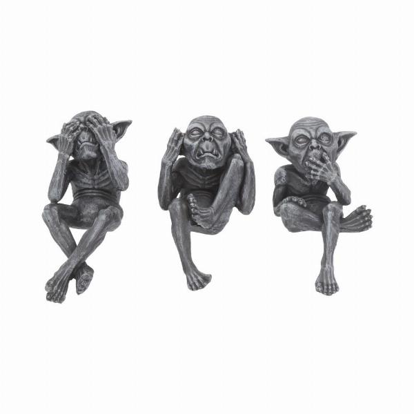 Photo #5 of product D4220M8 - Three Wise Goblins Figurine Gargoyle Ornaments
