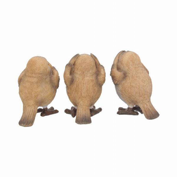 Photo #3 of product E4572N9 - Three Wise Robin Figurines 8cm