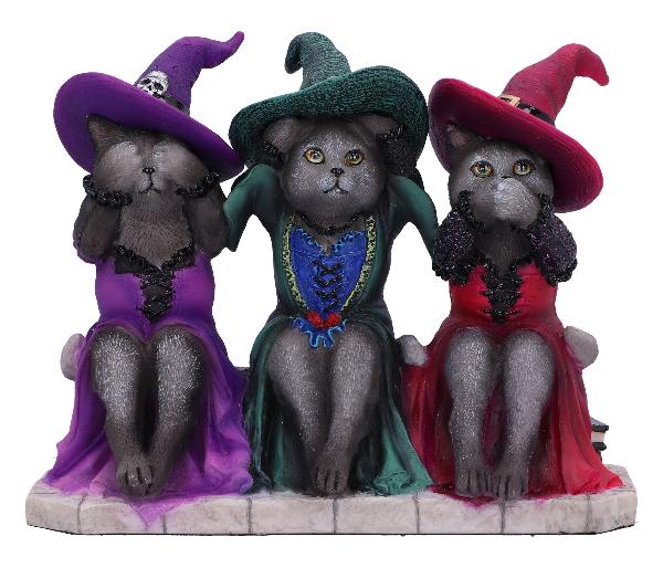 Photo #1 of product D6580Y3 - Three Wise Witchy Kittys Ornament