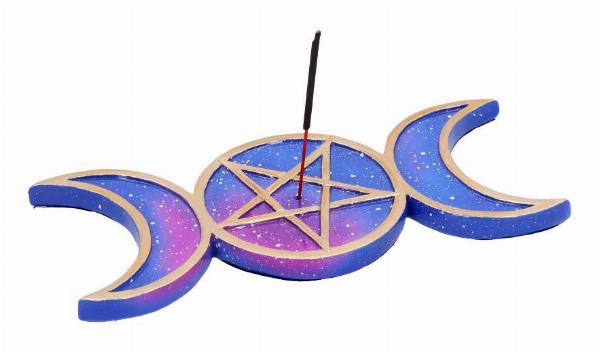 Photo #1 of product U4786P9 - Galaxy Triple Moon Goddess Incense Stick Burner Set of Four