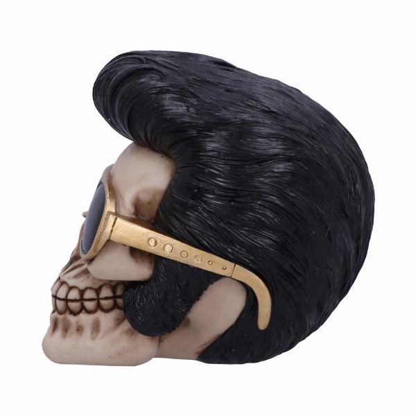 Photo #3 of product U5425T1 - Uh Huh The King Elvis Skull Figurine