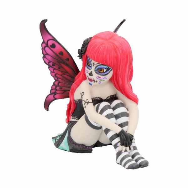 Photo #2 of product B2299F6 - Valentina Figurine Sugar Skull Fairy Ornament