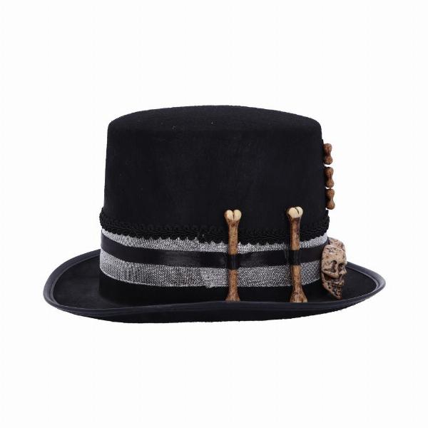 Photo #4 of product D5039R0 - Voodoo Priest's Skull and Bone Top Hat