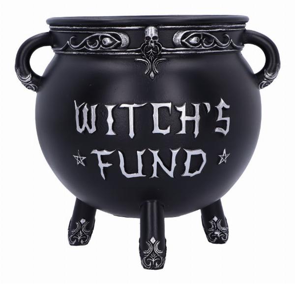 Photo #1 of product B6587Y3 - Witch's Fund Cauldron Money Box