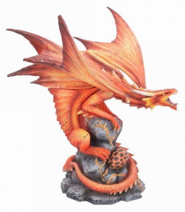Photo of Adult Fire Dragon Figurine (Anne Stokes)