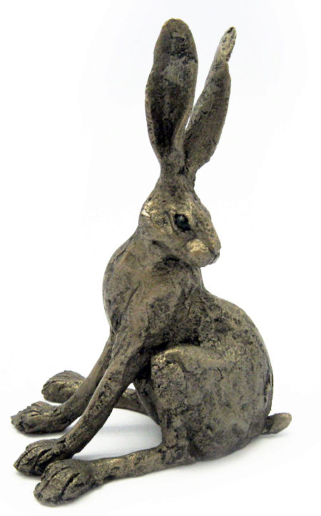 Photo of Alert Hare Bronze Sculpture Ornament