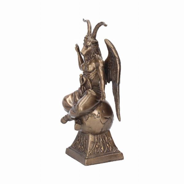 Photo #2 of product D0434B4 - Baphomet Occult Mystical Figurine Bronze Gothic Ornament