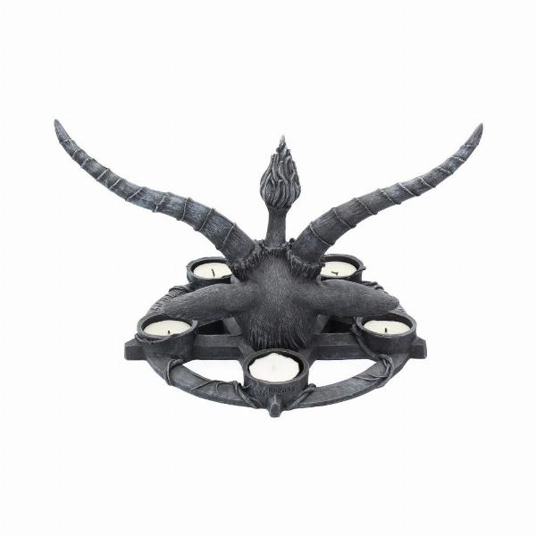 Photo #4 of product B1485D5 - Baphomet Sabbatic Goat Diety Candle Holder
