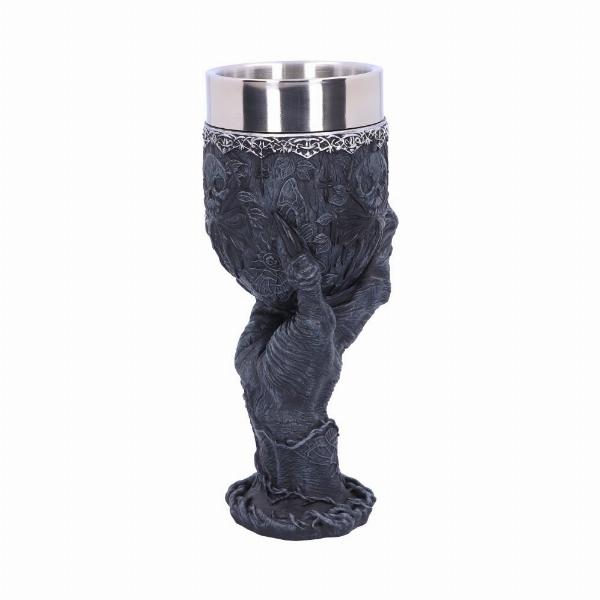 Photo #4 of product B5146R0 - Baphomet's Grasp Horror Hand Goblet Glass