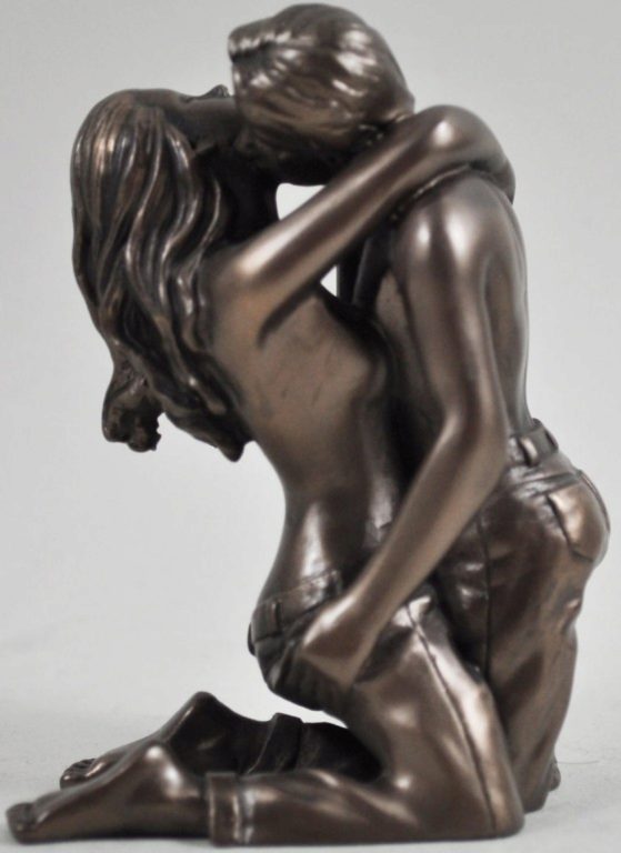 Photo of Being With You Bronze Figurine (Love is Blue) 10cm Small