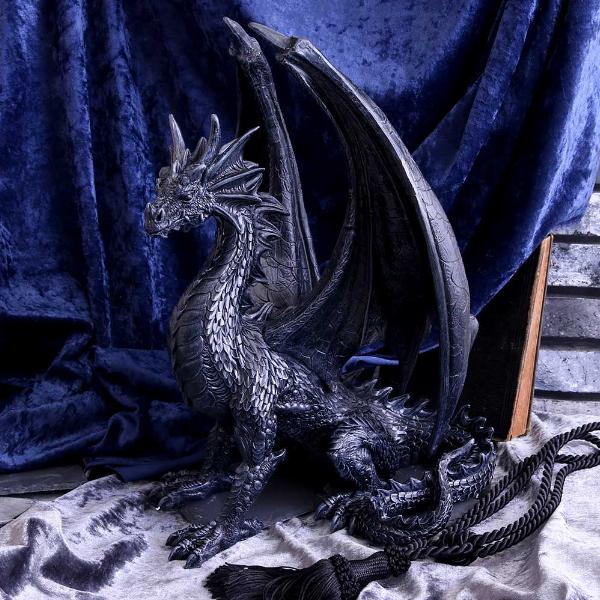 Photo #5 of product U4530N9 - Black Wing Dragon Figure 37cm