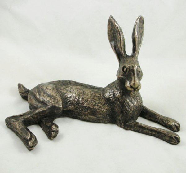 Photo of Bluebell Hare Bronze Sculpture (Harriet Glen)