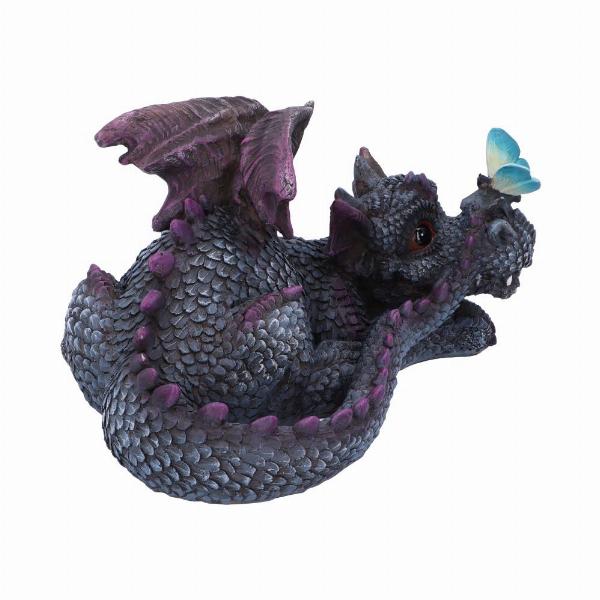 Photo #4 of product U5758U1 - Butterfly Rest Dragon Figurine 19cm