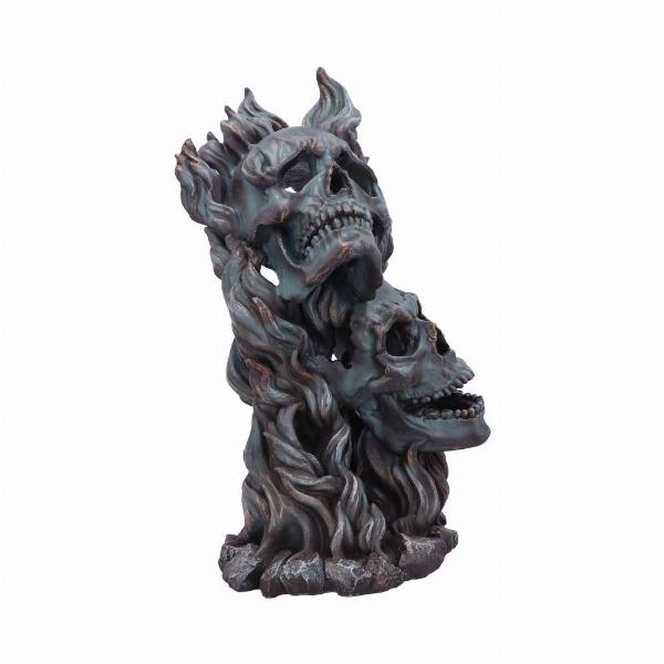 Photo #4 of product B5855U1 - Comedy and Tragedy Skull Ornament 33.5cm