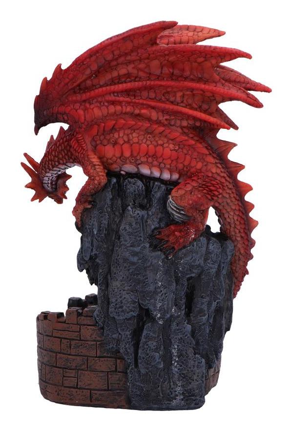 Photo #4 of product U6703A24 - Crimson Keep Red Dragon Backflow Incense Burner 22cm