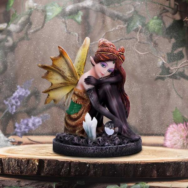 Photo #5 of product D6783B24 - Amber Auburn Crystal Fairy Figurine