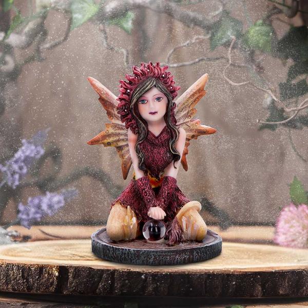 Photo #5 of product D6785B24 - Poppy Red Crystal Fairy Figurine