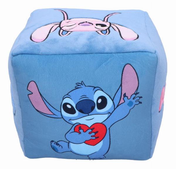 Photo #3 of product C6922C24 - Disney Stitch and Angel Cube Cushion in Blue