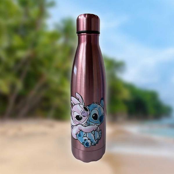 Photo #2 of product C6379X3 - Disney Stitch and Angel Stainless Steel Water Bottle 500ml