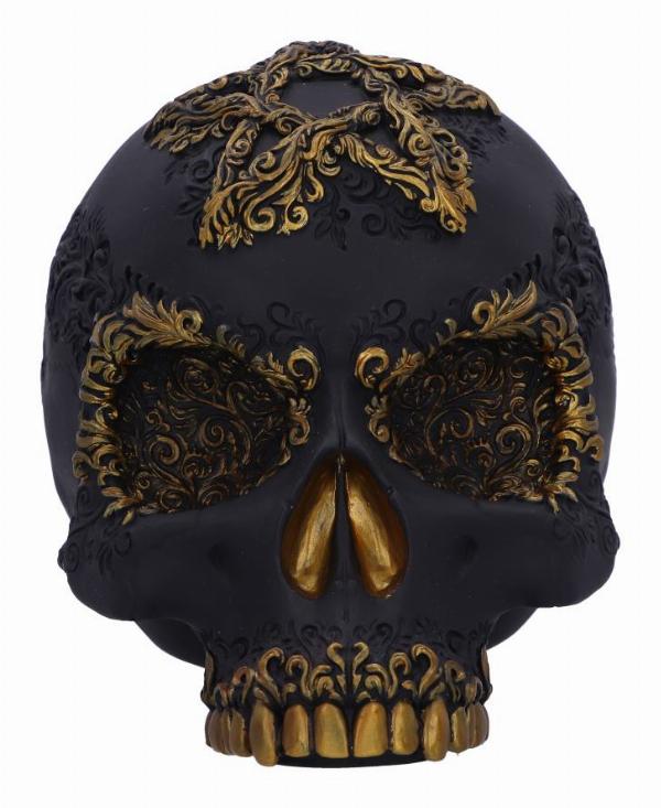 Photo #2 of product B6600Y3 - Divine Demise Black and Gold Skull