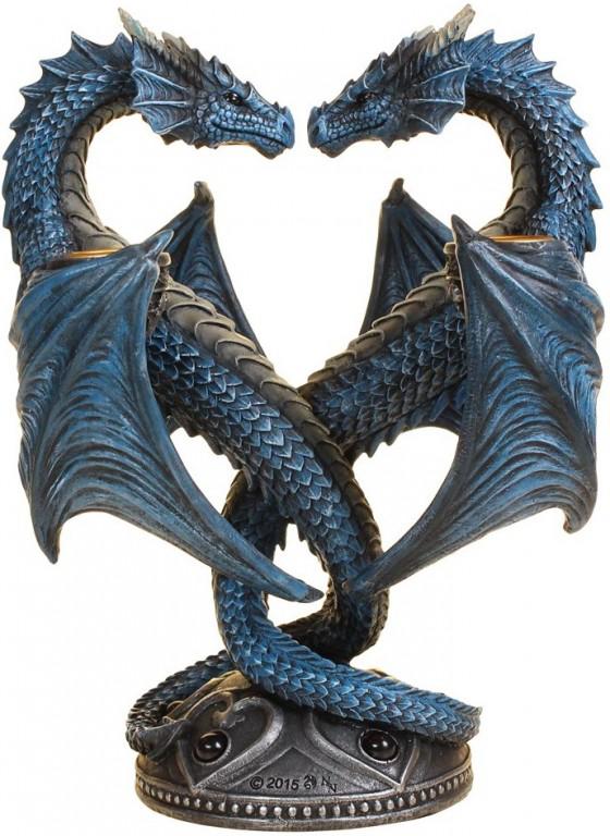 Photo of Dragon Heart Twin Candle Stick (Anne Stokes)