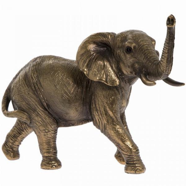 Photo of Elephant Bronze Figurine 17cm Leonardo Collection